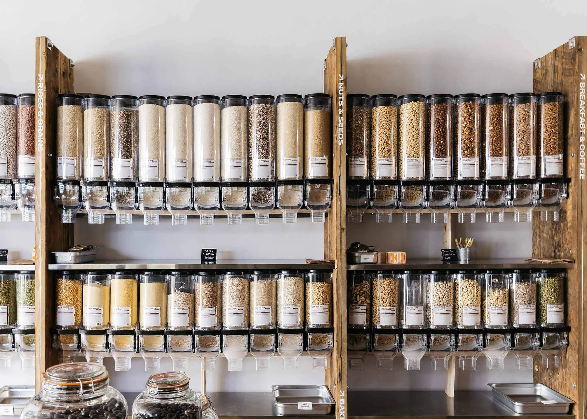 Every jar filled here is another package that never existed. Bulk bins: the original infinite loop. Photo courtesy Maison Jar.