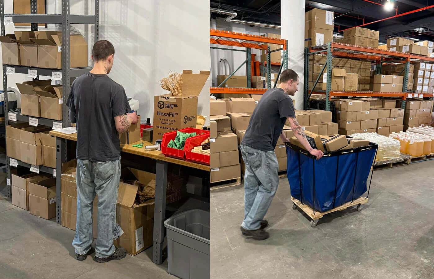 Our team members working on order fulfillment do much more than just pick and pack orders.