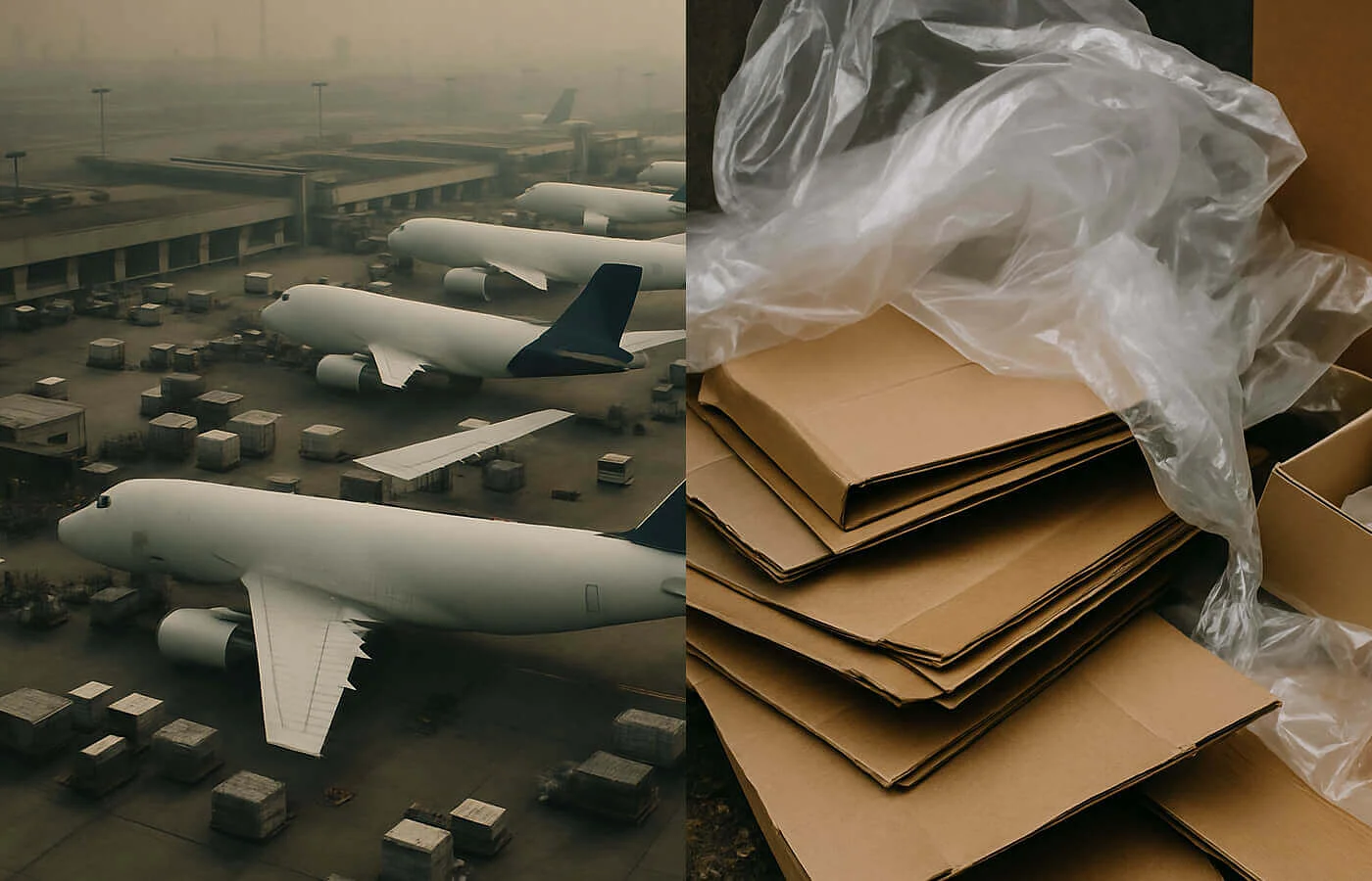 When customers aren't directly charged for shipping, their packages are more likely to travel by air and to generate extra unnecessary waste.