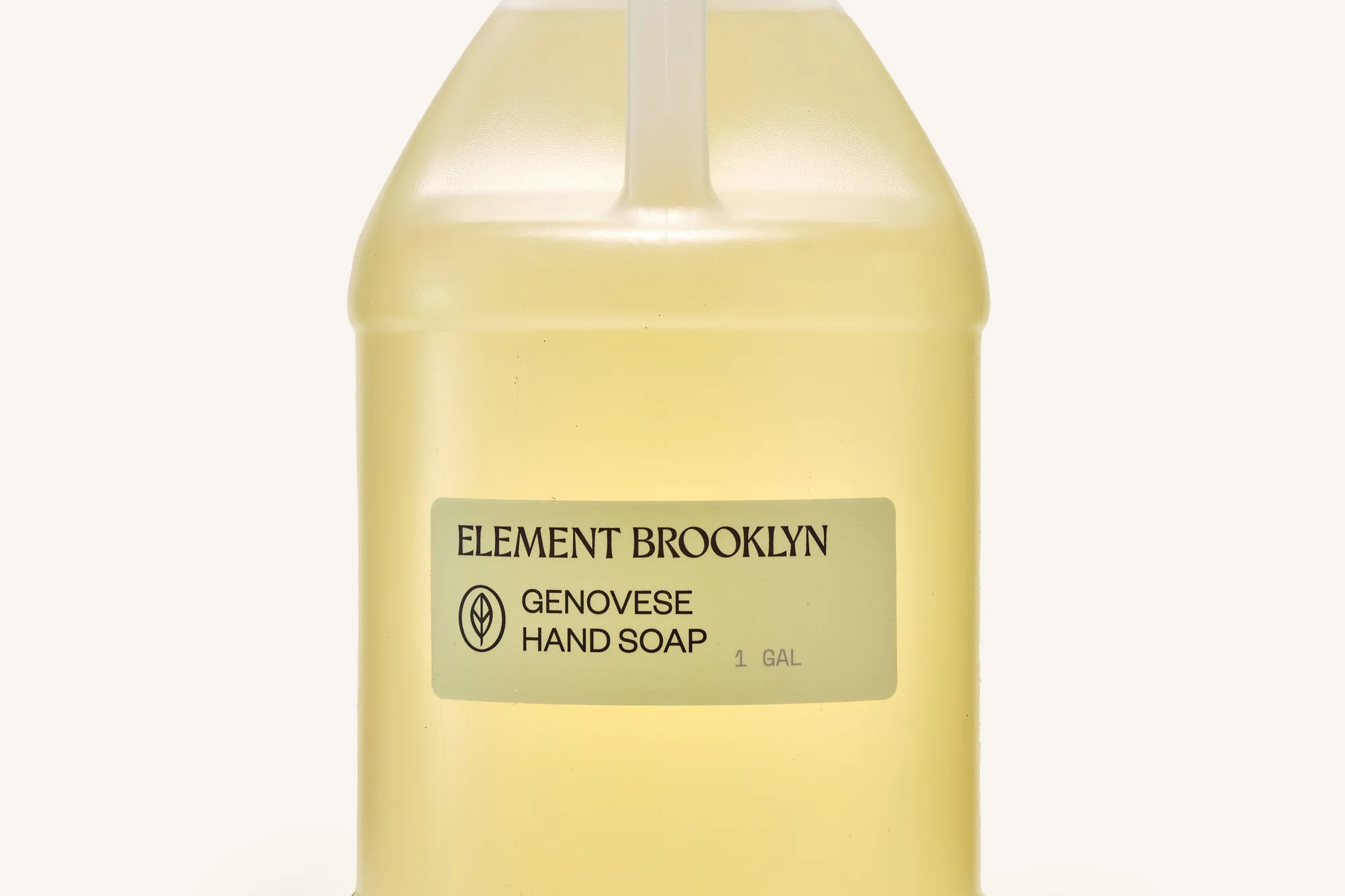 A one-gallon jug of Genovese Hand Soap